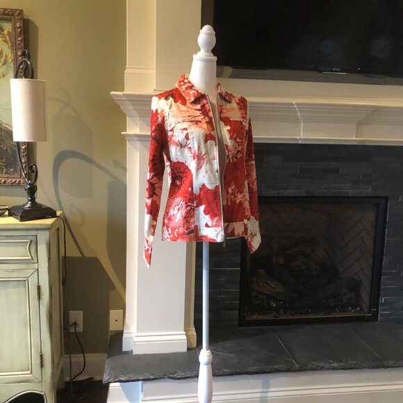 Additions by Chico's size 0 (Equivalent to US Size 4)Long Sleeve Zippered Jacket - Picture 5 of 9